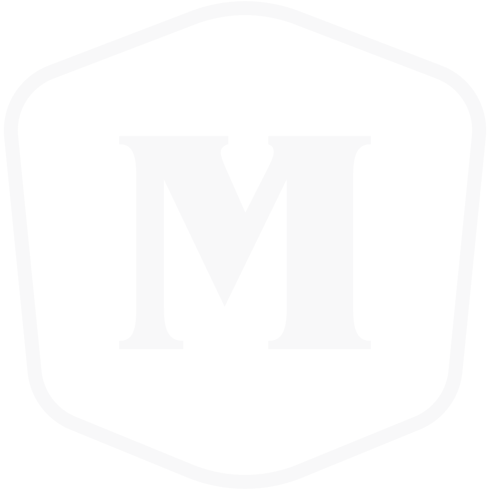 Moffitt Logomark Outlined White